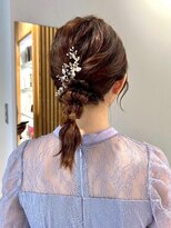 ムーン バイ ケンジ(moon by KENJE)&nbsp;【nanaka】編みおろし/ミディアムアレンジ/ヘアセット