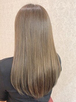 ヘアメイク アリエス 富谷店(HAIR MAKE aries)の写真/うねりやクセに悩む方にオススメ☆丁寧なカウンセリングで髪質を見極め、自然なストレートを叶える◎