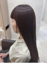 クシュ 本川越店(kusyu...)&nbsp;《艶の秋色パープルカラー×ストレートロング》