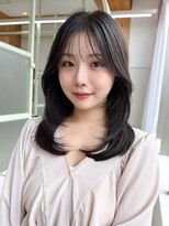 ラルユー 金山(LallYou)&nbsp;暗髪でも出せるこなれ感フェイスレイヤー×ナチュラルセミロング