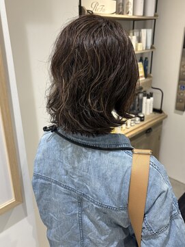 ナンバースリー 綱島店(Number Three) カーリーヘアハイライトカラー【Number Three 綱島店】