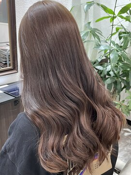 ベルヘアーデザイン 堺東(Belle hair Design) ナチュラルブラウンイルミナカラーレイヤーカット20代30代堺東