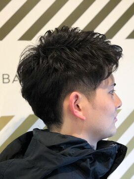 バーバーバー ナカノ(BARBER BAR NAKANO) 30代メンズパーマ　ツーブロックスタイル