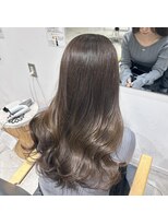 ビューバイネオリーブ 用賀店(Beau'r by neolive)&nbsp;黒髪クラゲヘアーオリーブグレー小顔ココアベージュ[用賀]
