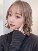 サンドイエナ 横浜店(sand yena)&nbsp;くびレイヤーボブルフネビージュ小顔ワンレンこなれミディ