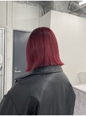 ブリーチあり＊チェリーレッド