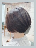 ◆大人に似合うショートボブ/オリーブブラウン/マイナス6歳◆