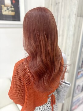 ミー 新宿(MII) オレンジベージュ/ダブルカラー/髪質改善/縮毛矯正/新宿/MII