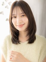 カバーヘア ブリス 志木南口駅前店(COVER HAIR bliss) ミディアムハッシュカットグレージュシャギーウルフX志木30代