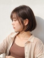 ハイファイブ ヘアーアンドフェイス(Hi FIVE hair&face) 透明感シ前下がりレイヤーボブ小顔レイヤーミディ肩までボブ