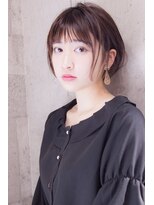 メノン(Menon) マニッシュ耳かけショートボブ×黒髪