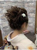 素敵な和装で上品なヘアセット
