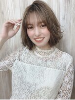 マリアバイアフロート(Maria by AFLOAT)&nbsp;【shige】アッシュブラウンネオウルフ毛先パーマ外ハネボブ