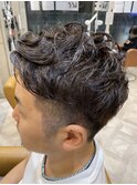メンズワイルドハードスタイル♪刈り上げショート無造作パーマ