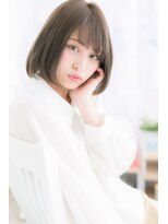 ミック ヘアアンドメイク アップ 駒込店(miq Hair&Make up)&nbsp;ナチュラルモード♪カーキグレージュぷつっとボブb1