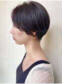 襟足刈り上げハンサムショート