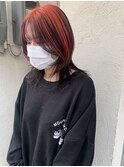 アンブレラカラー　逆インナーカラー