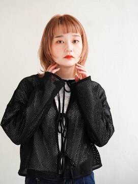 ジュール サウス 新宿南口(Joule South) ミディアムヘア/斜めバング/グレージュカラー/新宿駅