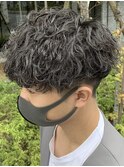 波巻きスパイラルパーマツイストスパイラルパーマメンズマッシュ