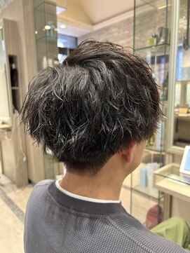 ビス リアン 川口店(Vis lien) スーツ短髪ツーブロック束感モテる黒髪シークレットパーマ流行