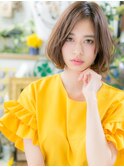 マロンベージュくびれボブウルフレイヤーc6戸田公園20代30代40代