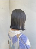 ぱつっとボブ＆ストレートパーマ
