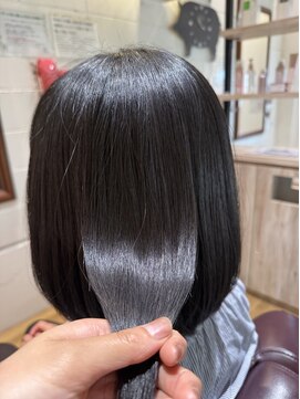 チアー ヘアリラクゼーション(cheer HAIRRELAXATION) 黒髪ボブ