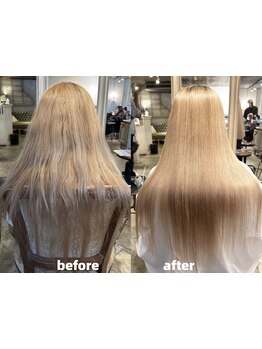 潤いを保ちながら縮毛ができるのは【scintillerオリジナル弱酸性縮毛矯正】だから!あなた史上最高の美髪へ!