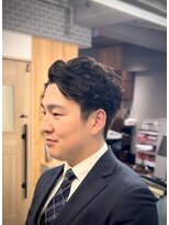 リノショアーズ 元町店(RINOSHORES)&nbsp;メンズパーマソフトツーブロックビジネス大人カッコイイ