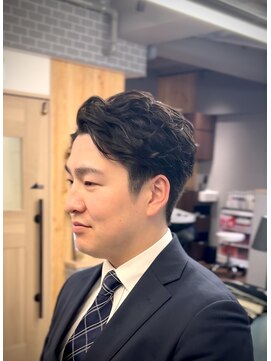 リノショアーズ 元町店(RINOSHORES) メンズパーマソフトツーブロックビジネス大人カッコイイ