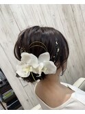 成人式ヘアアレンジ　ヘアセット