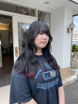 ココバイジル(CoCo by JILL) 【エンドカラー】ブラック＋レッド/レイヤー