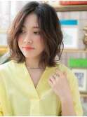 ■くびれヘアゆるふわかきあげボブパーマ307-3川口20代30代40代