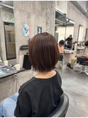 ぱつっとボブ 外ハネボブ