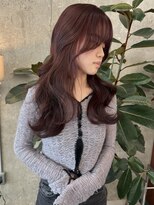 ノード(NODE)&nbsp;栄フェイスレイヤー透明感カラー小顔　バーガンディー