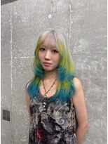 オーン(OOn)&nbsp;シルバー×ターコイズ×イエローのデザインレイヤー