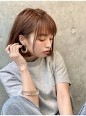 大人かわいい　グラデーションボブ　前下がりボブ