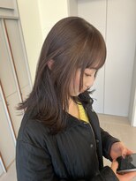 ローレンアオ(LOREN AO)&nbsp;着物ヘア/大人ガーリー/ダークアッシュ/似合わせカット/栄矢場