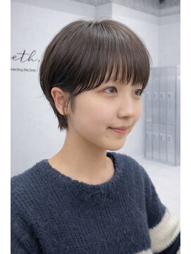 ムクコア(Muk CORE) 大人ショートボブ丸みショートカットマッシュショート前髪あり