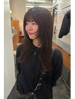 ニール シトロン 名古屋 伏見 丸の内(NEELU citron) 【NEELU_RIE】顔まわりレイヤー×カカオブラウン