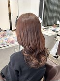 【江添茉友】ピンクベージュ/ニュアンスカラー/ツヤ髪