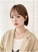 ウェーブミディアムメルティカラー×ブリーチなしボブ韓国[大宮]
