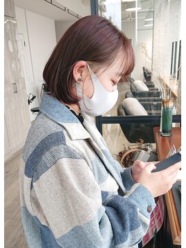 アーロン(aaron) お客様stlye☆切りっぱなしボブ
