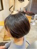 【人気No1メニュー】頭皮や髪に負担なくカラーを◎　カット＋ヘアマニキュア