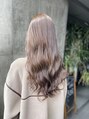 アグ ヘアー カリラ 谷山2号店(Agu hair caolila) ・ブリーチなし・ミルクティーベージュ
