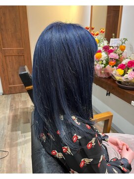 カザミドリ(kazamidori) 【韓国風カラー】ネイビーカラー