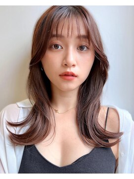 オークヘア 福間店(OAK hair calme) 韓国風レイヤー×シースルーバング秋カラー