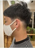 刈り上げツーブロック メンズビジネスベリーショート