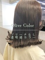 フォンズ(FONS)&nbsp;ブリーチなし透明感カラー/オリーブグレージュ/オリーブカラー