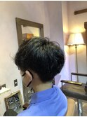 取れかけのパーマを生かしたマッシュ